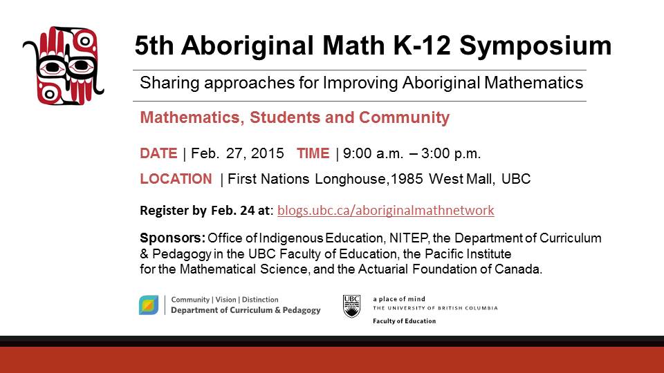2015 Aboriginal Math Symposium 960